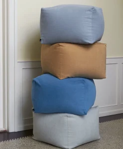 Pouf Varer Tissu Jaune / 59 X 59 Cm - Hay
