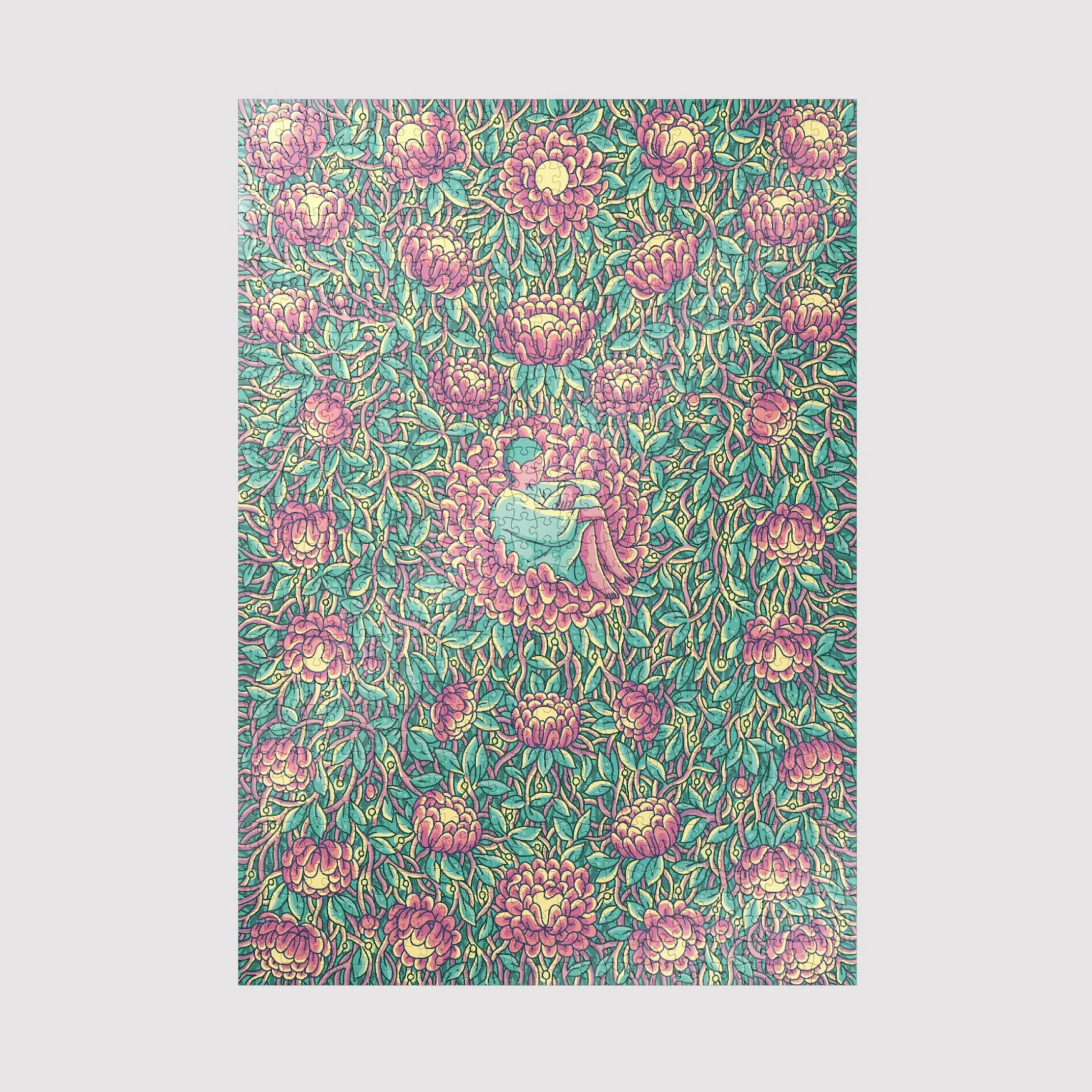 Puzzle Resting Par Par Evan M. Cohen Papier Rose / 1000 Pieces - 49X68 Cm / Edition Limitee - Sulo