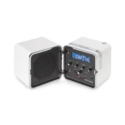 Radio Portable Radio.Cubo 50 Plastique Blanc / Enceinte Bluetooth - 1964 - Brionvega