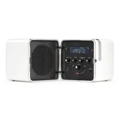 Radio Portable Radio.Cubo 50 Plastique Blanc / Enceinte Bluetooth - 1964 - Brionvega