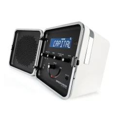 Radio Portable Radio.Cubo 50 Plastique Blanc / Enceinte Bluetooth - 1964 - Brionvega