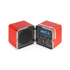 Radio Portable Radio.Cubo 50 Plastique Orange / Enceinte Bluetooth - 1964 - Brionvega