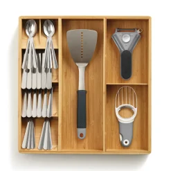 Range-Couverts Drawerstore Bamboo Bois Naturel / Pour Couverts & Ustensiles - 38,6 X 39,8 Cm - Joseph Joseph