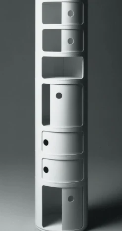 Rangement Componibili Plastique Blanc / 2 Tiroirs - H 40 Cm - Kartell