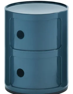 Rangement Componibili Plastique Bleu / 2 Tiroirs - H 40 Cm - Kartell
