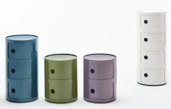 Rangement Componibili Plastique Bleu / 2 Tiroirs - H 40 Cm - Kartell