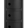 Rangement Componibili Plastique Noir / Mat - 3 Tiroirs - H 58 Cm / Recycle - Kartell