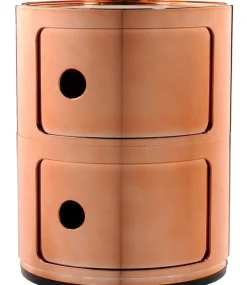 Rangement Componibili Plastique/ 2 Tiroirs - Metallise - Kartell