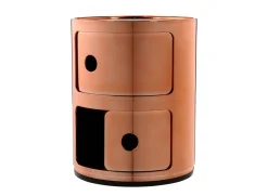 Rangement Componibili Plastique/ 2 Tiroirs - Metallise - Kartell