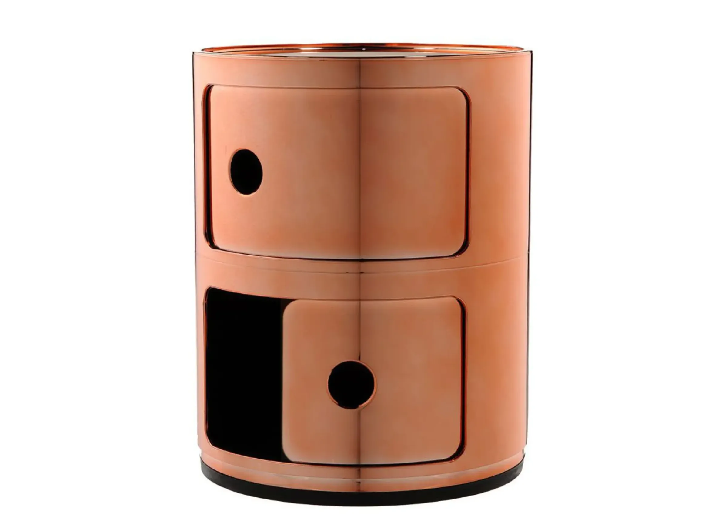 Rangement Componibili Plastique/ 2 Tiroirs - Metallise - Kartell