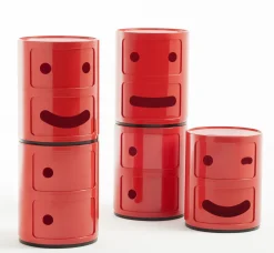 Rangement Componibili Smile N°1 Plastique / 2 Tiroirs - H 40 Cm - Kartell