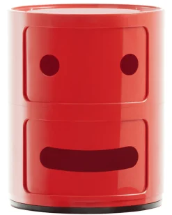 Rangement Componibili Smile N°2 Plastique / 2 Tiroirs - H 40 Cm - Kartell