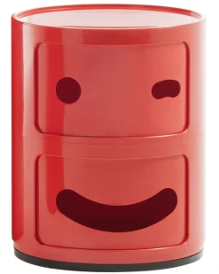 Rangement Componibili Smile N°3 Plastique / 2 Tiroirs - H 40 Cm - Kartell