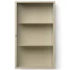 Rangement Mural Haze Metal Verre Beige / L 35 X H 60 Cm - Verre Cannele - Ferm Living