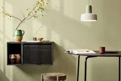 Rangement Mural Hifive Slim Bois Naturel / Meuble Tv - L 100 X H 30 Cm - Northern