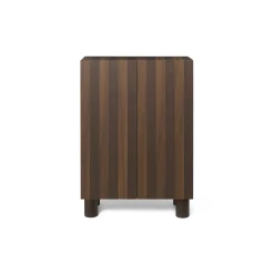 Rangement Post Bois Naturel / L 92 X H 134 Cm -  Marqueterie Faite Main - Ferm Living