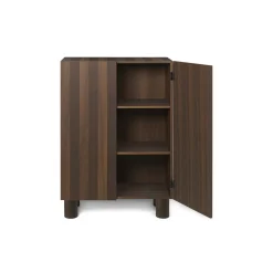 Rangement Post Bois Naturel / L 92 X H 134 Cm -  Marqueterie Faite Main - Ferm Living