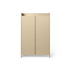 Rangement Sill Bois Beige / L 70 X H 110 Cm - Mdf Rainure - Ferm Living