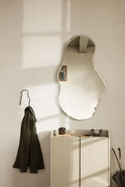 Rangement Sill Bois Beige / L 70 X H 110 Cm - Mdf Rainure - Ferm Living