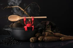 Repose-Cuillere Red Le Crabe Plastique/ Echappe-Vapeur - Pa Design