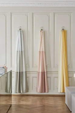 Rideau De Douche Aquarelle Vertical Tissu Vert / 200 X 180 Cm - Hay