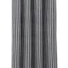 Rideau De Douche Chambray Striped Tissu Gris Noir / 160 X H 205 Cm - Coton Enduit - Ferm Living