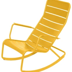 Rocking Chair Luxembourg Metal Jaune / Aluminium - Fermob