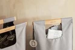 Sac De Tri De Dechets  Tissu Gris / 28 L -  Nylon & Bois - Eva Solo