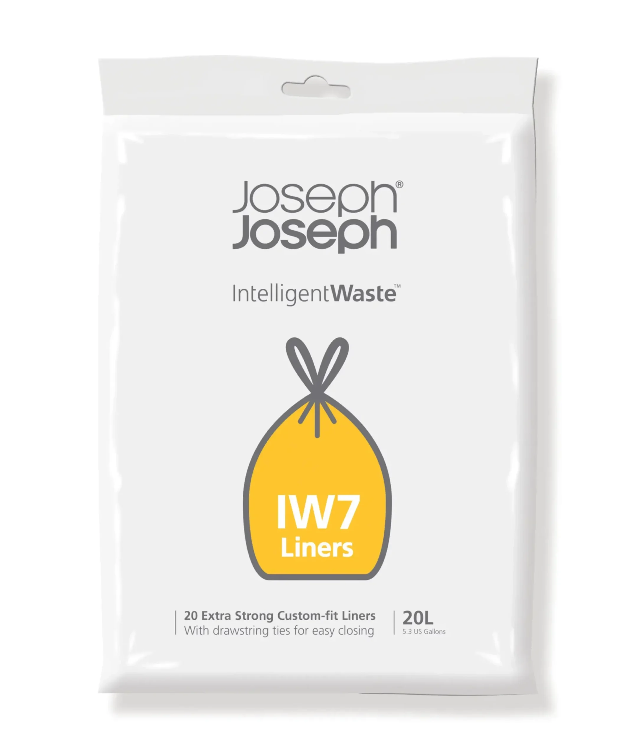 Sac Poubelle Iw7 Plastique / - Lot De 20 - Avec Liens - Joseph Joseph