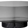 Saladier Volvi Verre Pierre Gris Noir / Verre & Marbre - O 25 Cm - Aytm