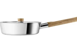 Sauteuse Nordic Kitchen Bois Bois Naturel Metal / O 24 Cm - Avec Couvercle - Eva Solo