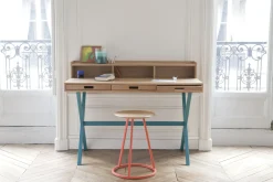 Secretaire Hyppolite Bois Gris - Harto