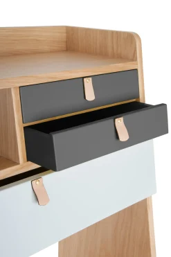 Secretaire Mural Gaston Bois Gris / L 60 X H 72 Cm - Harto