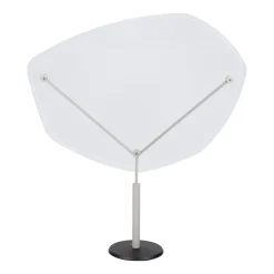 Separateur De Table Autoportant Abelio Plastique Gris / Sur Pied - Plexiglass / H 150 X L140 Cm - Fermob
