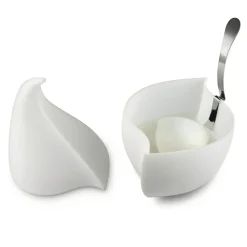 Service A Mozzarella Nunziatella Plastique Blanc / Recipient Fraicheur + Louche Percee - Alessi