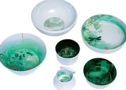Service De Table Ming Plastique Blanc /6 Pieces Empilables - Ibride