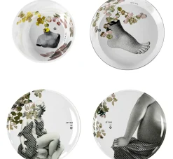 Service De Table Yuan Parnasse Plastique Multicolore /8 Pieces Empilables - Ibride