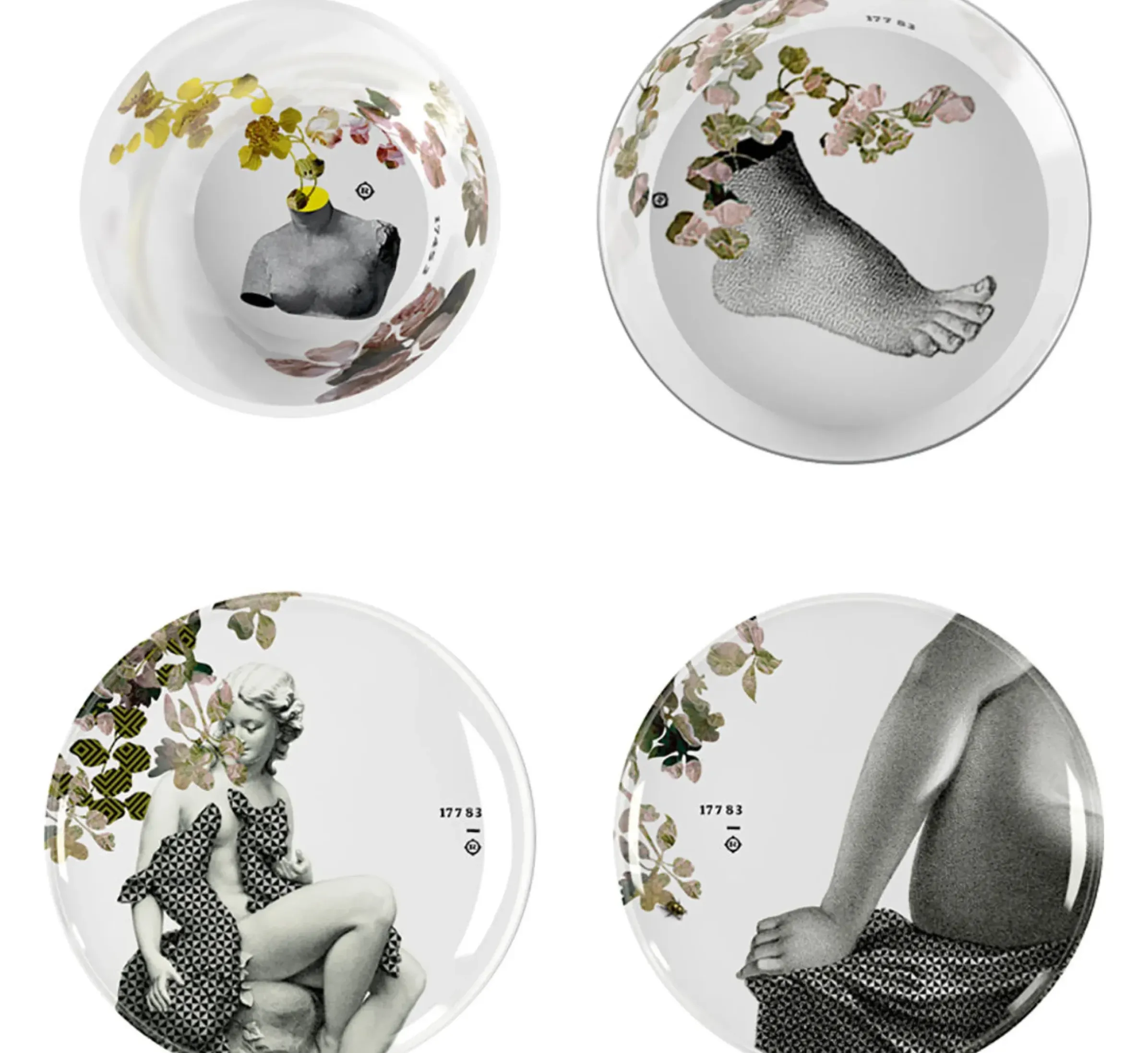 Service De Table Yuan Parnasse Plastique Multicolore /8 Pieces Empilables - Ibride