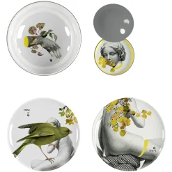 Service De Table Yuan Parnasse Plastique Multicolore /8 Pieces Empilables - Ibride