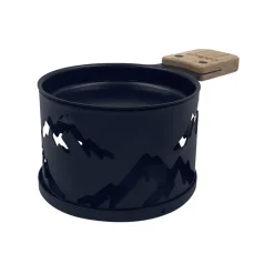 Set Lumi Metal Noir / Pour Raclette A La Bougie - 2 Personnes - Cookut