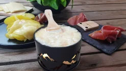 Set Lumi Metal Noir / Pour Raclette A La Bougie - 2 Personnes - Cookut