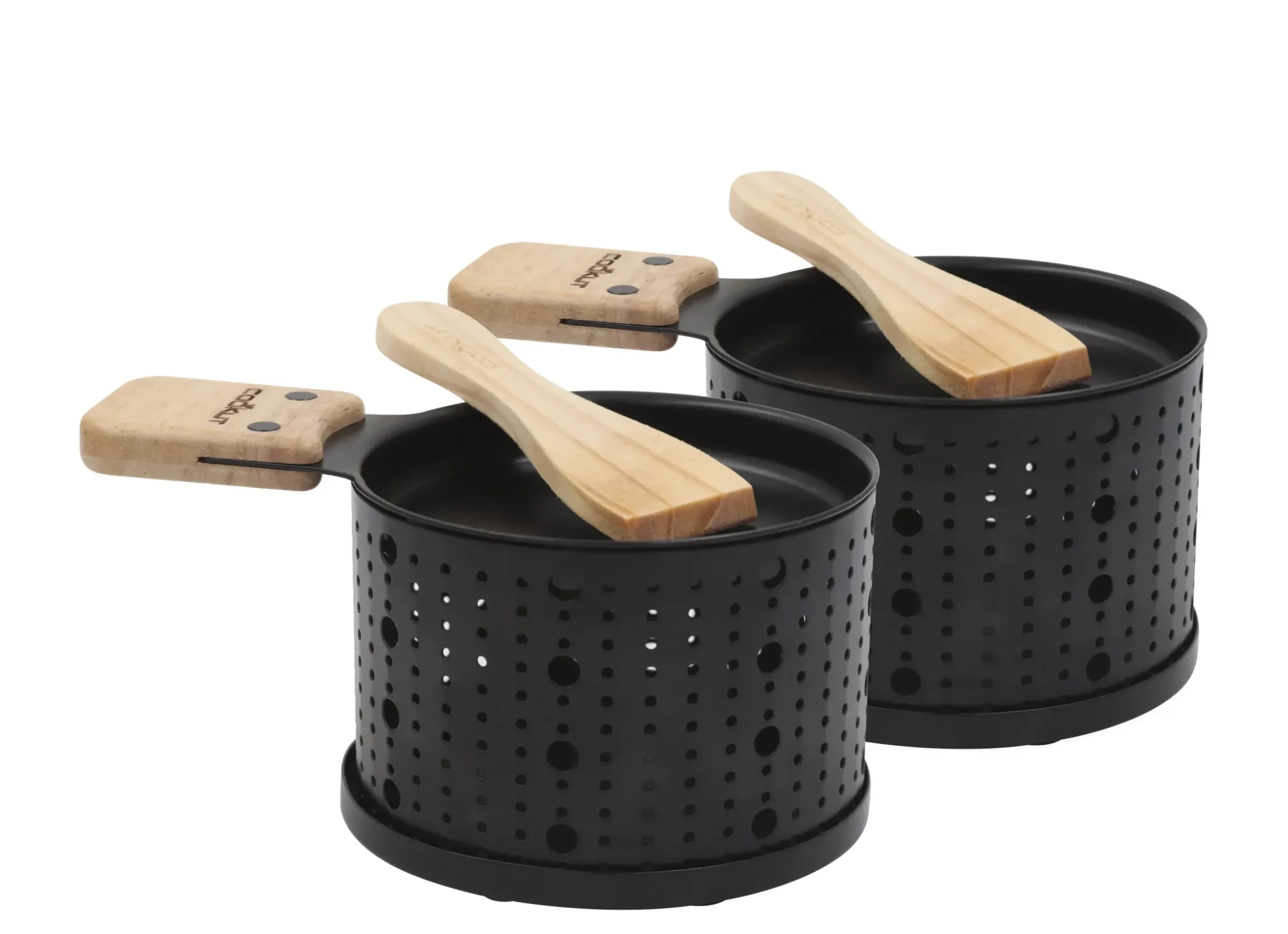 Set Lumi Metal/ Pour Raclette A La Bougie - 2 Personnes - Cookut