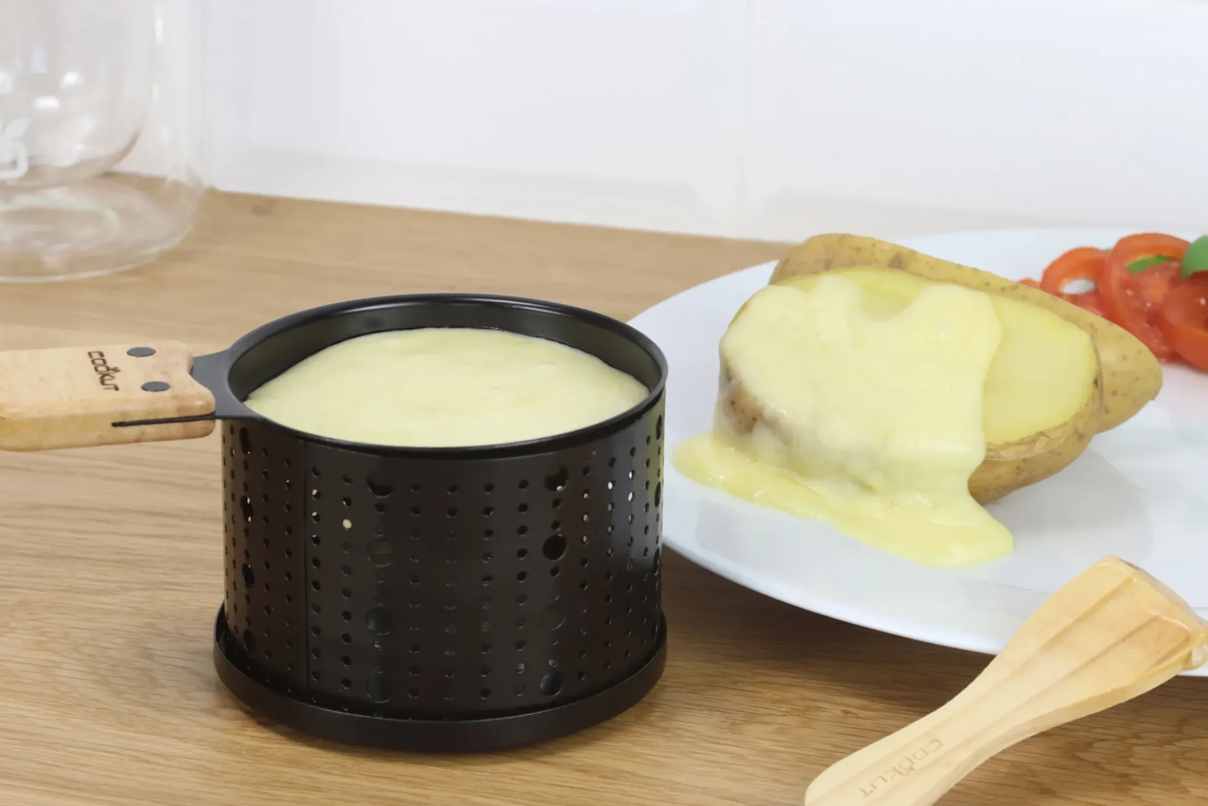Set Lumi Metal/ Pour Raclette A La Bougie - 2 Personnes - Cookut