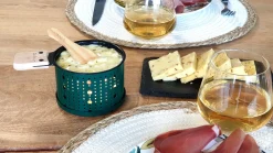 Set Lumi Metal/ Pour Raclette A La Bougie - 2 Personnes - Cookut