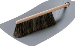 Set Pelle & Balayette Dustpan & Broom Plastique Bois Gris - Normann Copenhagen