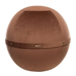 Siege Ergonomique Ballon Velvet Xl Tissu Rose Marron / Velours - O 65 Cm - Bloon Paris