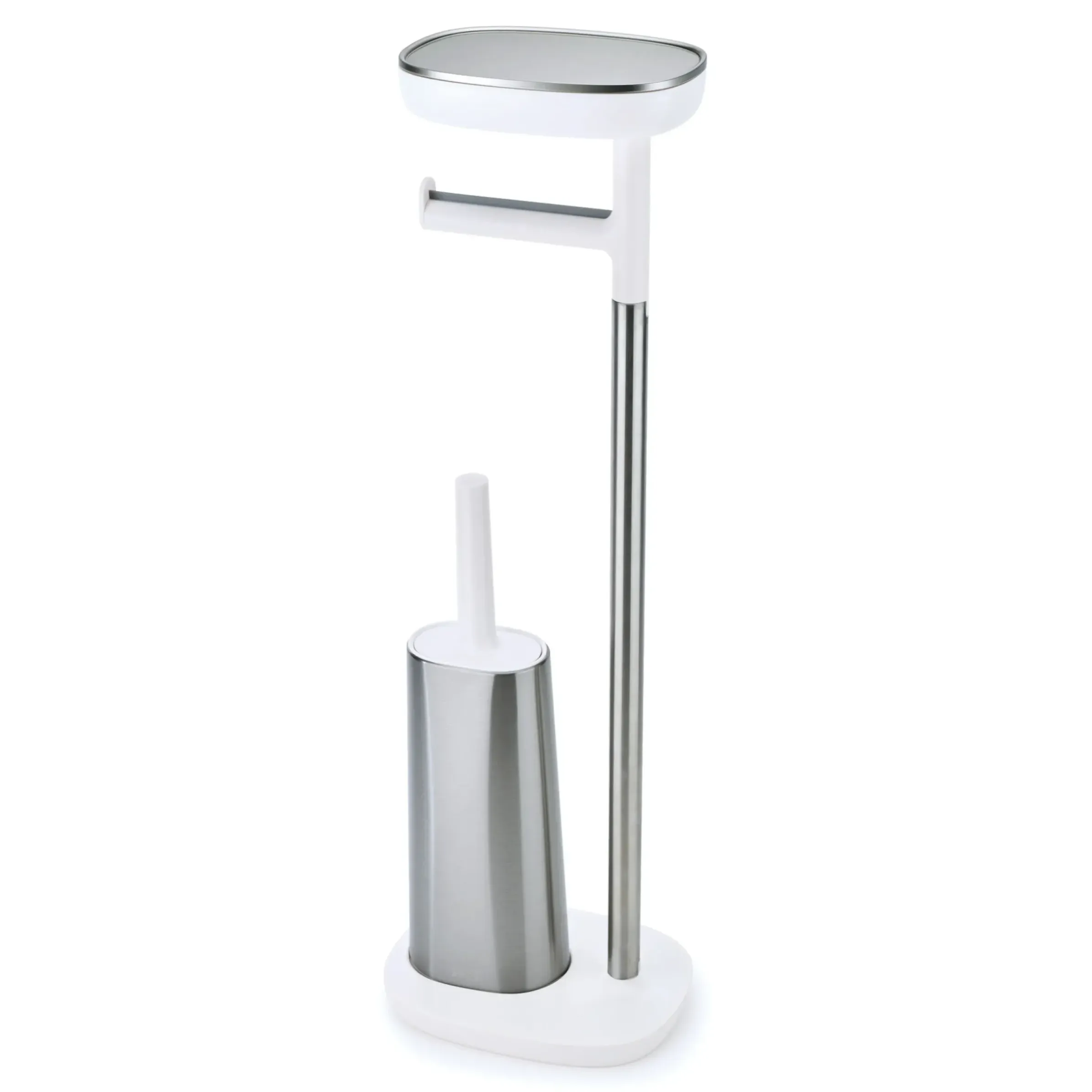 Support Papier Toilette Easystore Metal / Avec Brosse Flex Steel & Rangement - Joseph Joseph