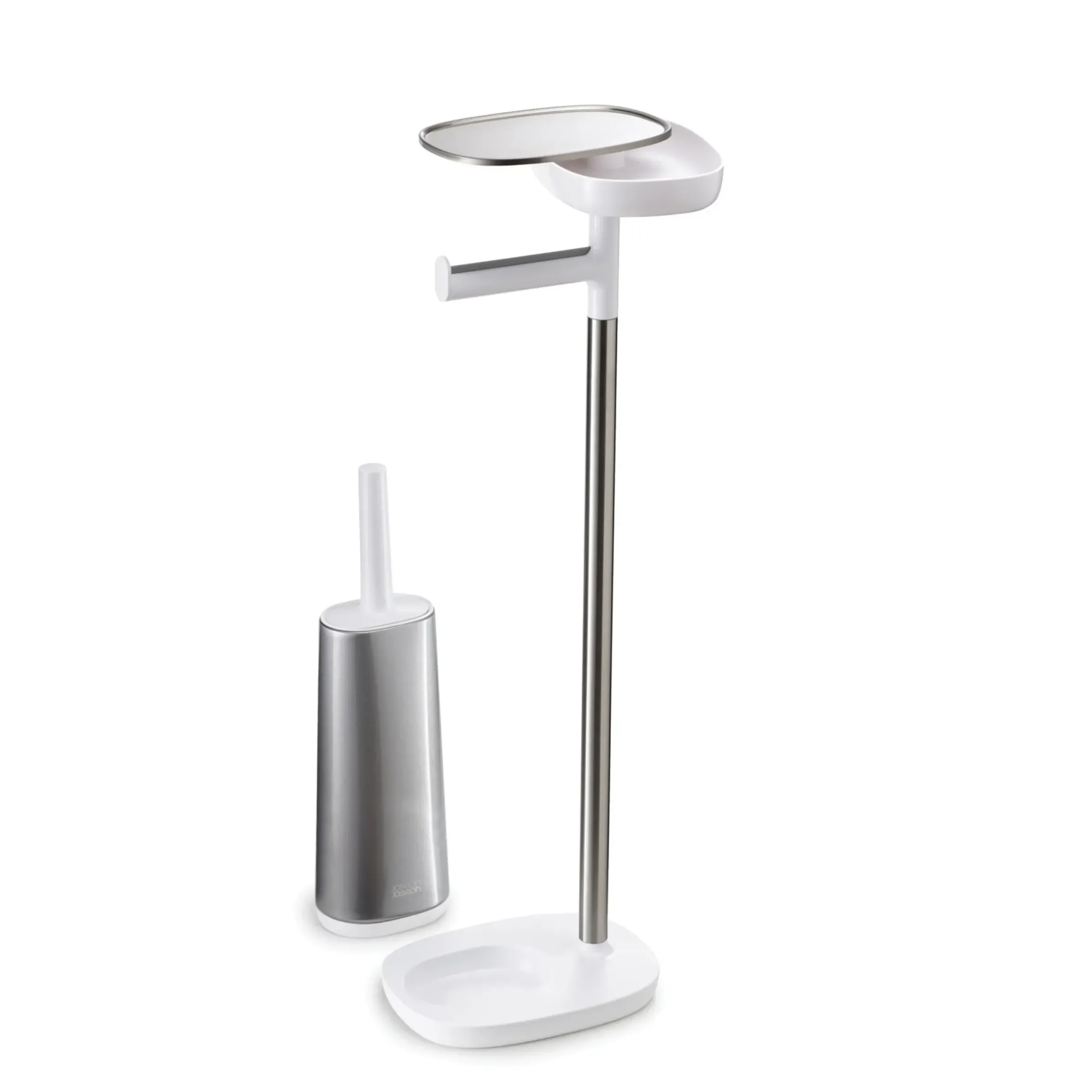 Support Papier Toilette Easystore Metal / Avec Brosse Flex Steel & Rangement - Joseph Joseph