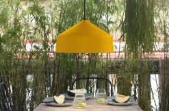 Suspension D'extérieur Ezaro Metal Jaune Metal Jaune / O 40 Cm - Cable Avec Prise (Branchement Secteur) - Easy Light By Carpyen 