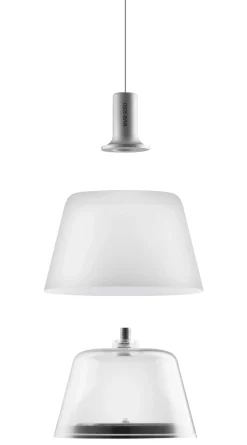 Suspension D'extérieur Sunlight Metal Verre Blanc Verre / Energie Solaire - O 13,2 Cm - Eva Solo